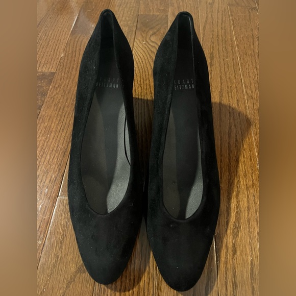 Stuart Weitzman black suede Chic pump size 7 - Picture 8 of 11